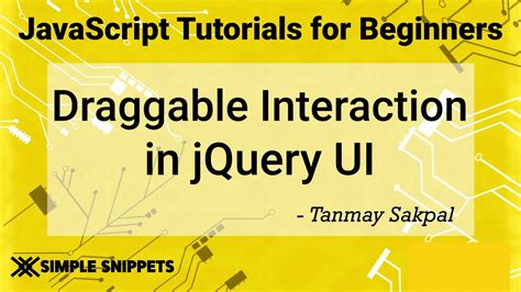 jquery ui draggable tutorial.